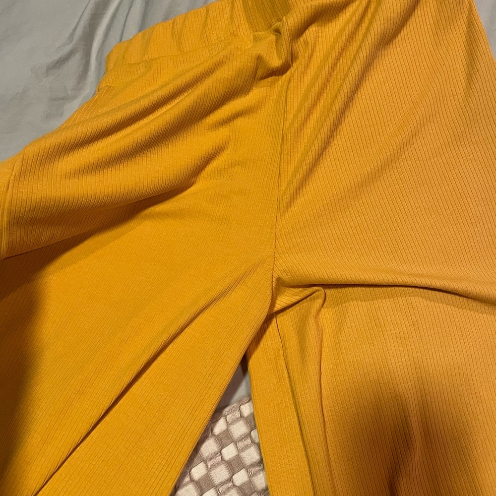 Dressed in LALA Yellow Wide Leg Pants